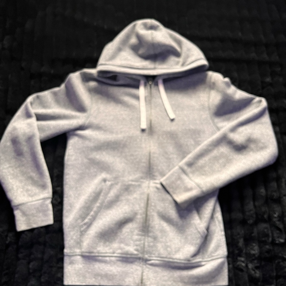 Gray Zip-Up Hoodie